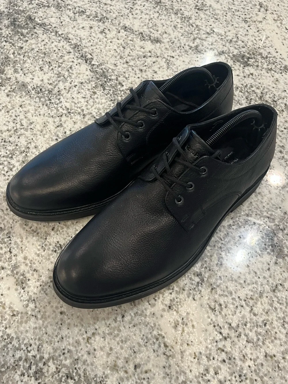 Hush Puppies Men’s Size 13 Detroit Plain Toe Oxford Black Shoes Laces